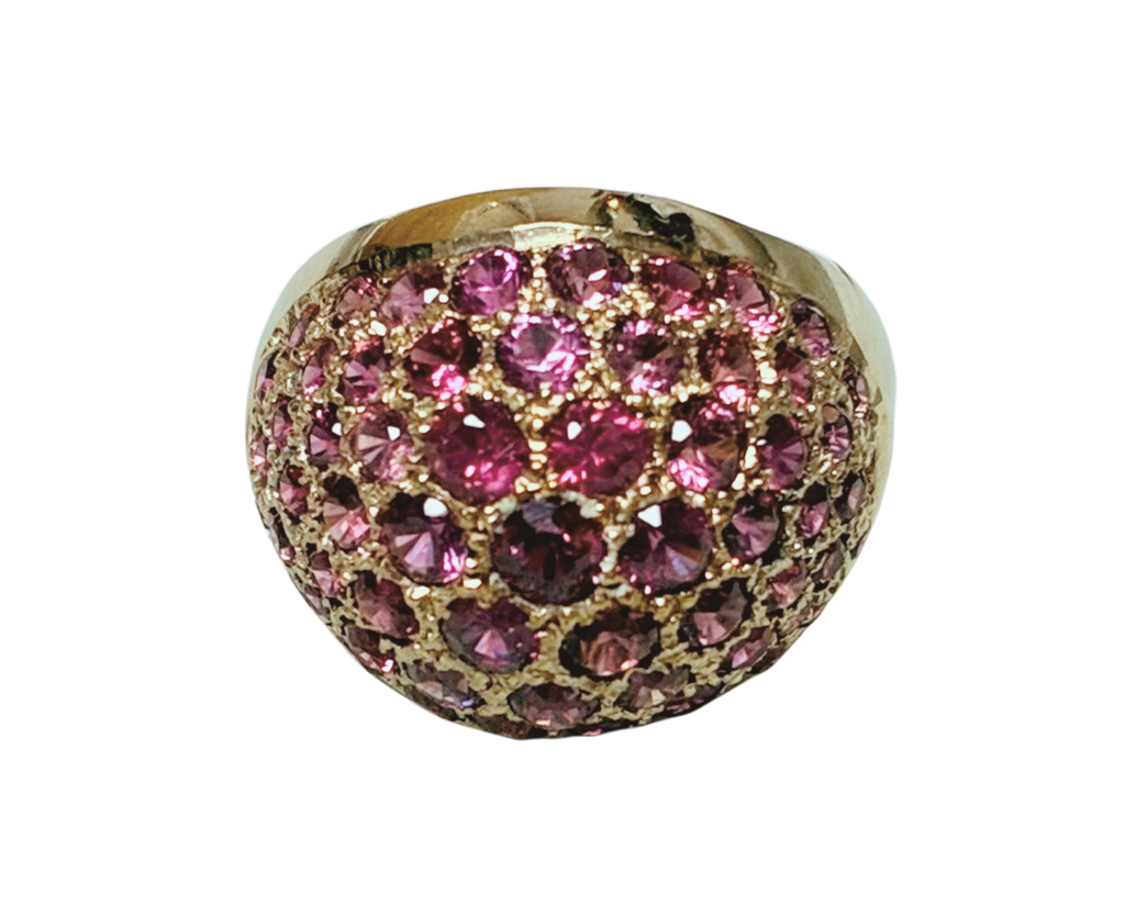 18K YG Ruby Ring 6.1G Size 11
