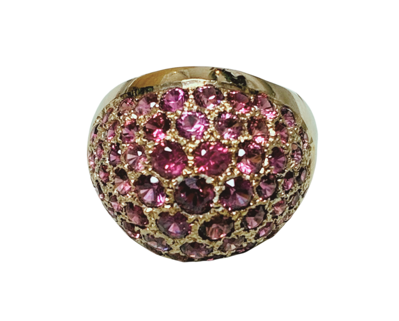 18K YG Ruby Ring 6.1G Size 11