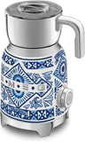 Smeg EGF03PBUK Espresso Coffee Machine with Grinder, Pastel Blue