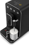 Smeg BCC02FBMUK,50’S Retro Style Bean To Cup Coffee Machine With Milk Frother