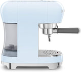 Smeg ECF02BLUK Espresso Coffee Machine with 15 Bar Pump, 1350W, Pastel Blue