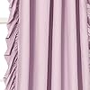 Lush Decor Reyna Ruffle Window Curtain Panel Set, Pair, 54" W x 84" L, Lilac - Flowy Curtain Set - Romantic Ruffle Curtains for Bedroom, Living room, or Dining Room - Farmhouse & Cottage Home Decor