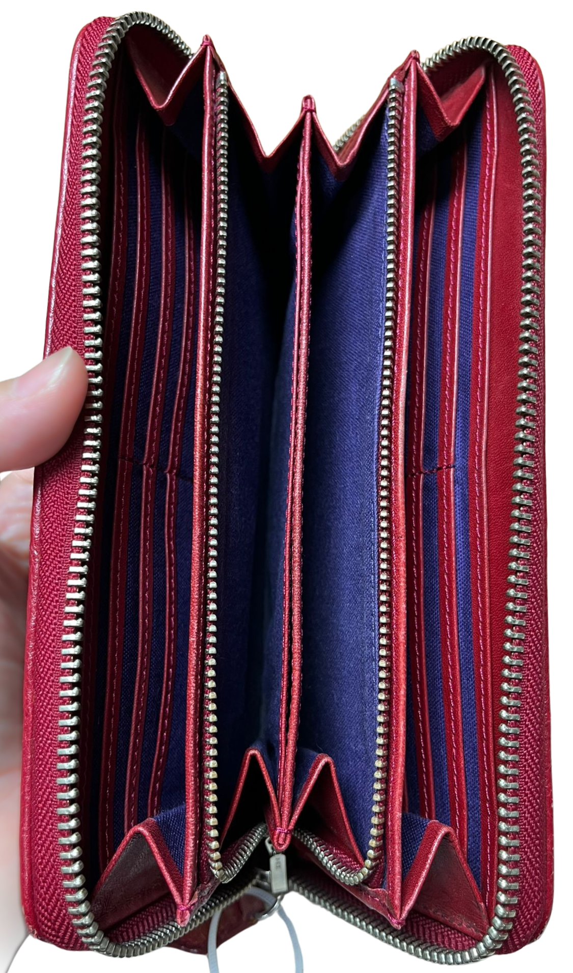 Vivienne Westwood Red Embossed Orb Long Wallet