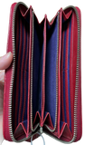 Vivienne Westwood Red Embossed Orb Long Wallet