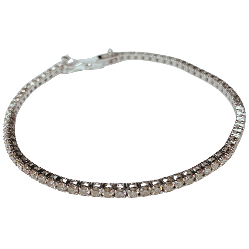 18K White Gold Diamond Tennis Bracelet