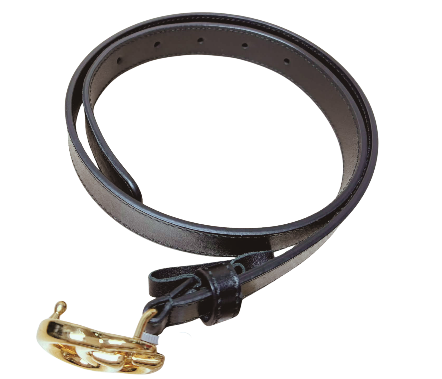 Gucci 409417 GG Marmont Leather Belt Black