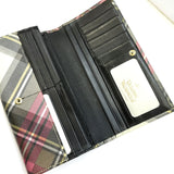 Vivienne Westwood Tartan Leather Long Wallet