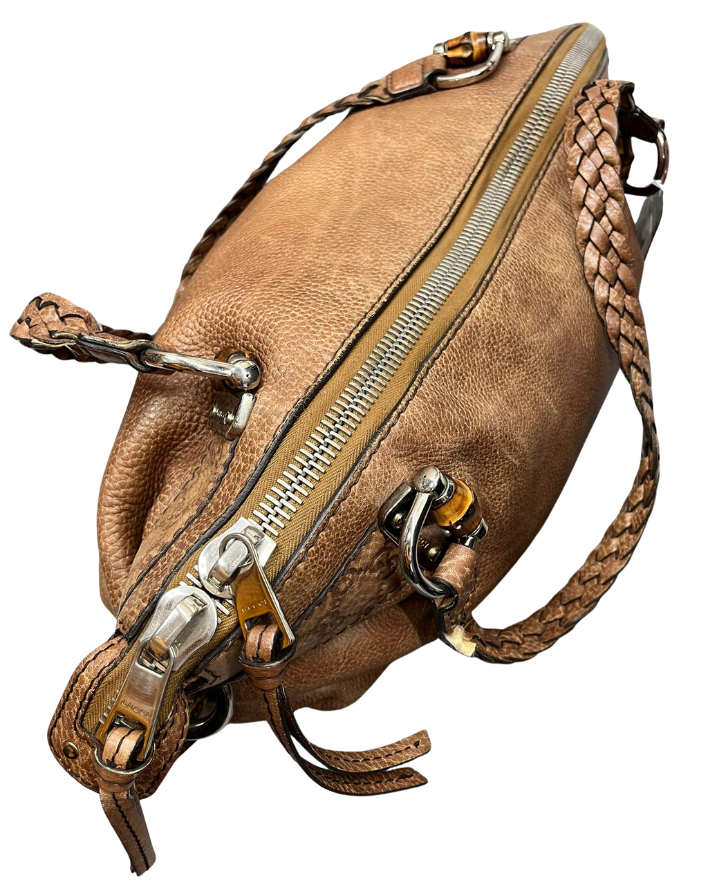 Gucci Bamboo Bar Shoulder Bag brown