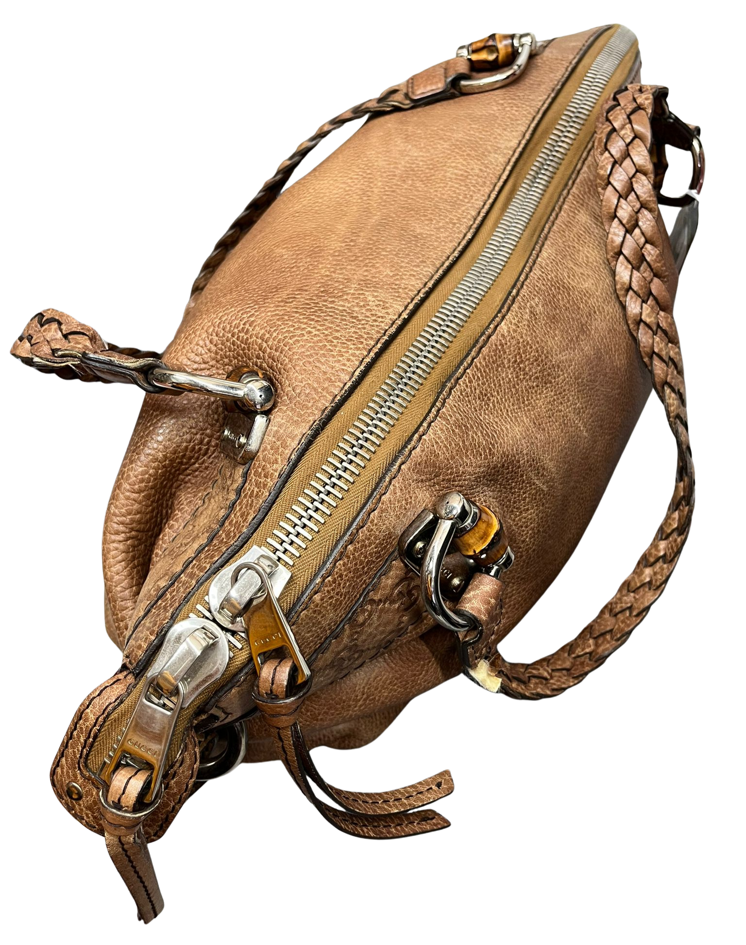 Gucci Bamboo Bar Shoulder Bag brown