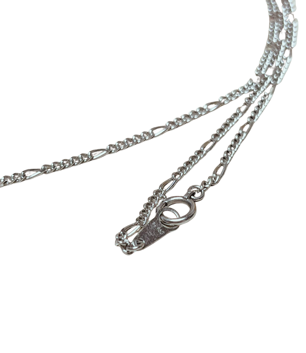 PT850 Necklace Blue Sapphire And Diamond Halo Pendant 7.8G Secondary image
