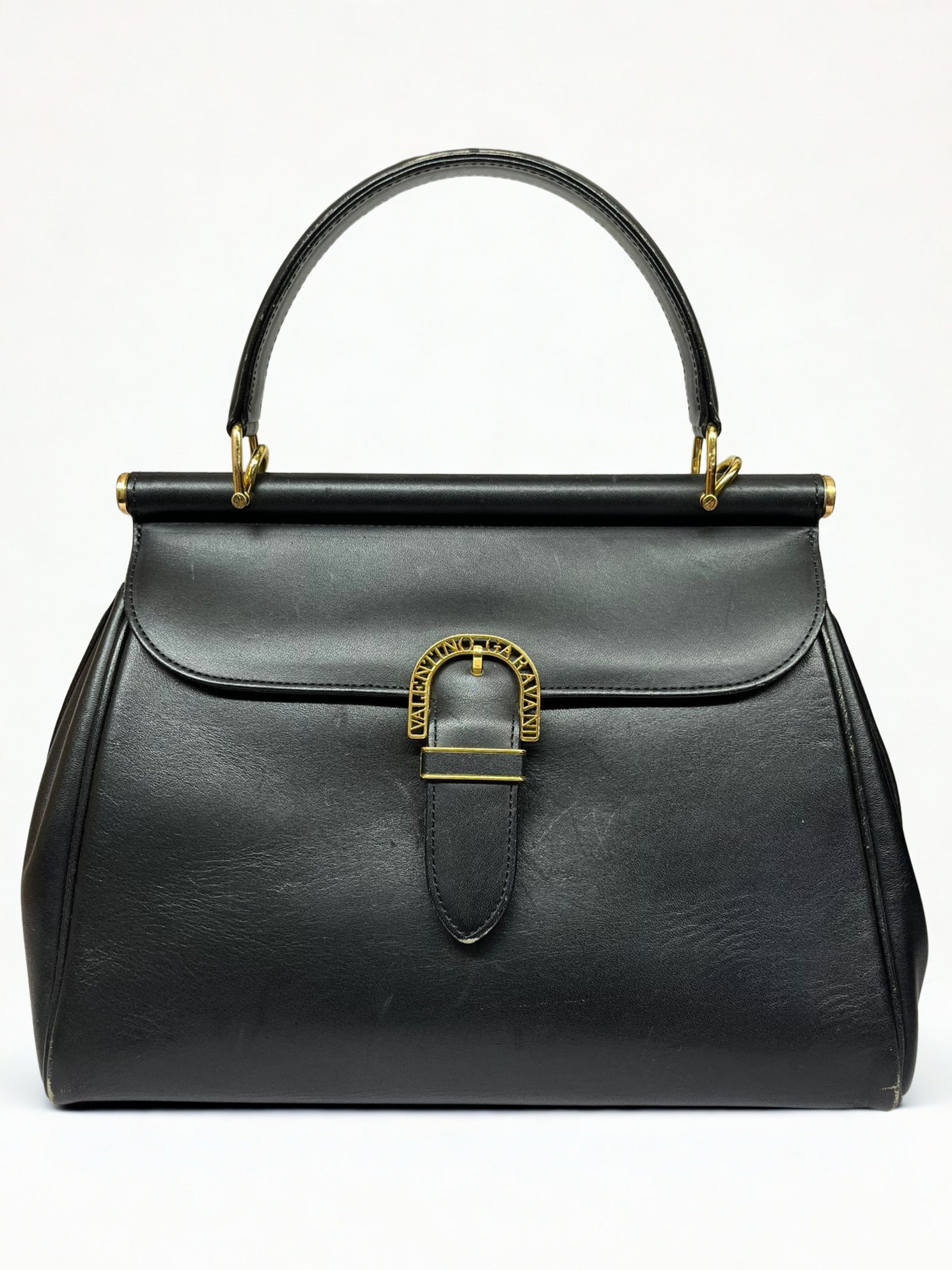Vintage Valentino Garavani Top Handle Leather Handbag Main image