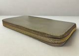 Prada Saffiano Metal Long Zip Around Wallet 1M0506 Grey