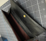 Chanel Classic Flap Long Wallet Black Caviar Leather Gold Tone Hardware