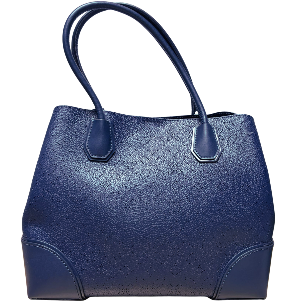 Michael Kors Mercer Gallery Perforated Centre Zip Tote Bag Admiral Blue