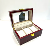 3 Slot Maroon Watch Holder