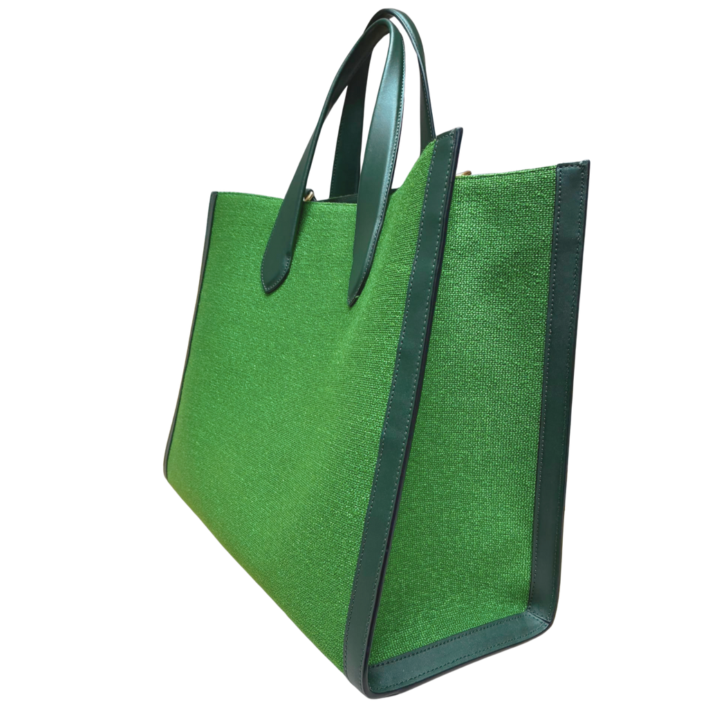 Kate Spade New York Manhattan Lady Leopard Large Tote Basil Green