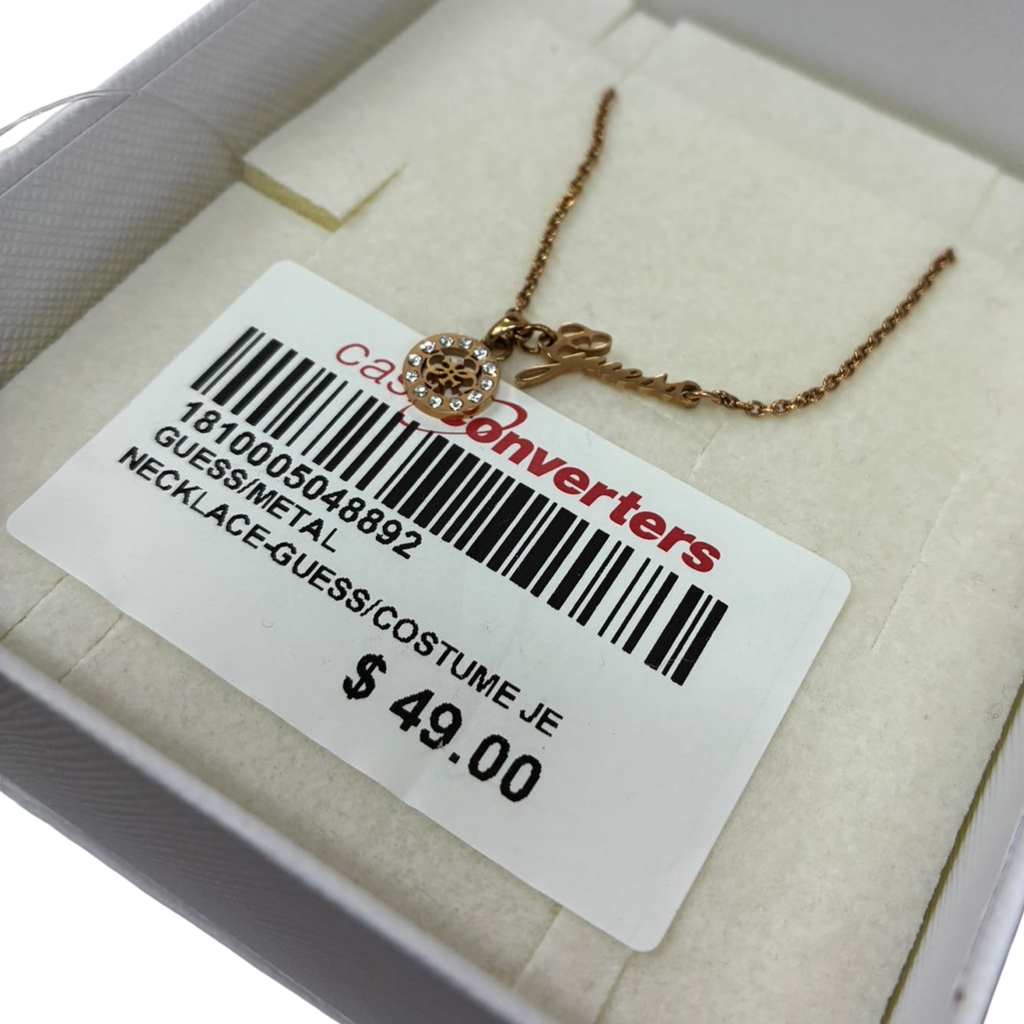 GUESS UBN79024 Steel Rose Gold Necklace