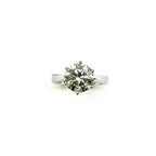 18KWG 4.15cts Round Brilliant Lab Grown Diamond Ring