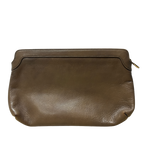 Pierre Balmain Vintage Brown Leather Clutch