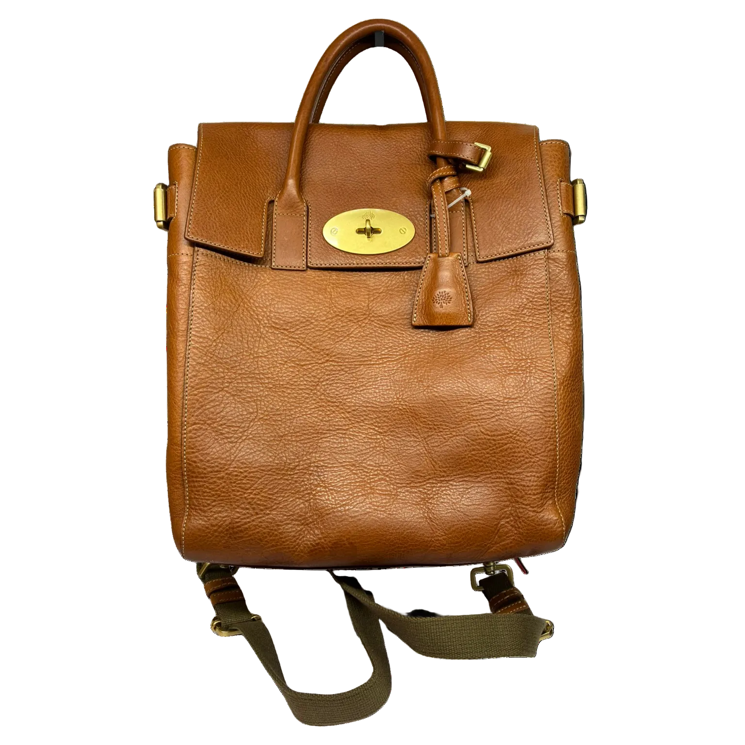 Mulberry Cara Delevingne Convertible Backpack Natural Leather Oak