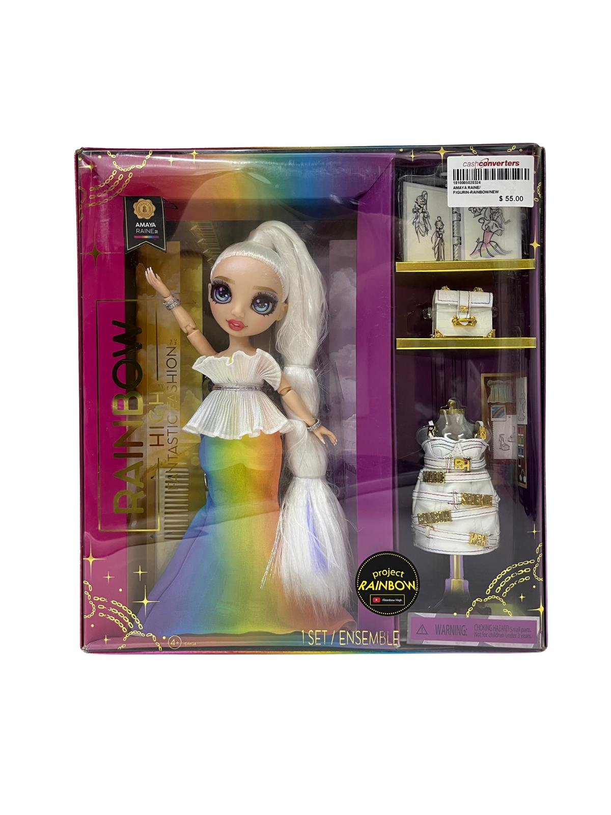Rainbow High Fantastic Amaya Raine 11 Fashion Doll And Playset With 2 Complete Outfits And Accessories