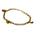 916YG Link Bracelet With Dangling Charms 7.1GM