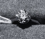 750WG 0.74 Carat Diamond Ring VS2 GIA