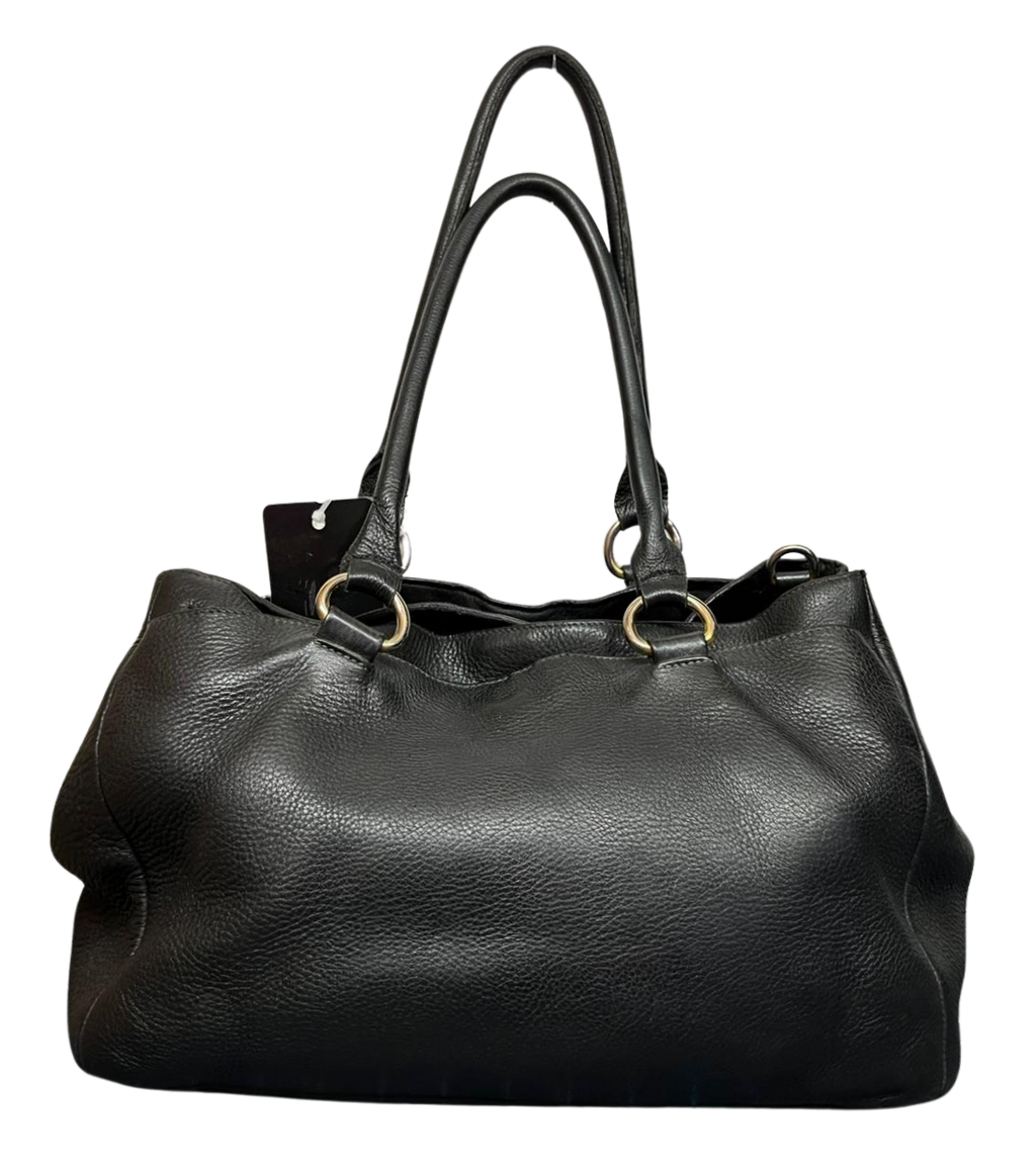 Prada Vitello Daino Tote Bag Black