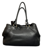 Prada Vitello Daino Tote Bag Black