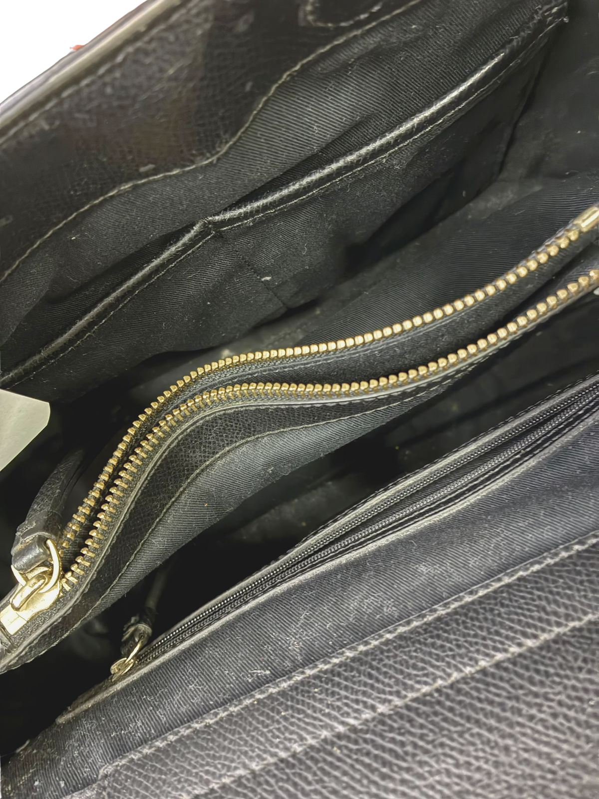 DKNY Black Saffiano Leather Bryant Park Front Pocket Satchel