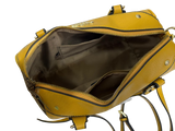 Coach Mustard Yellow Leather Mini Bennett Satchel
