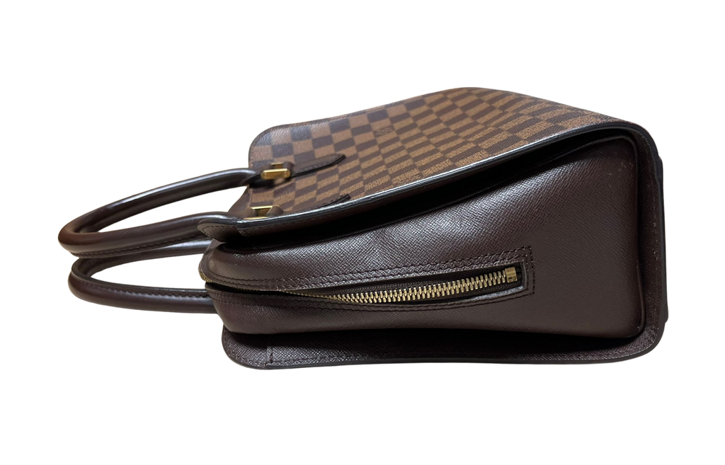Louis Vuitton Triana Handbag Damier Ebene Canvas