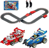 Carrera GO!!! 63514 Official Licensed PAW Patrol Battery Operated 1:43 Scale Slot Car Racing Toy Track Set with Jump Ramp Featuring Chase and Marshall for Kids Ages 5 Years and Up