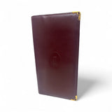 Cartier Burgundy Leather Bi-fold Wallet