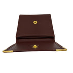 Cartier Burgundy Leather Coin Pouch, Square