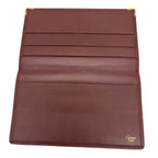 Cartier Burgundy Leather Long Wallet