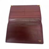 Cartier Burgundy Leather Bi-fold Wallet