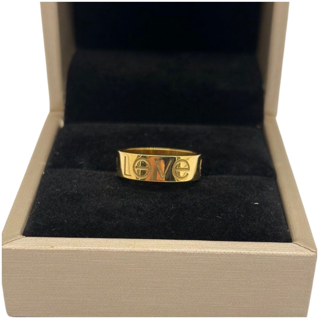Cartier Love 750 Yellow Gold Ring , Size 49
