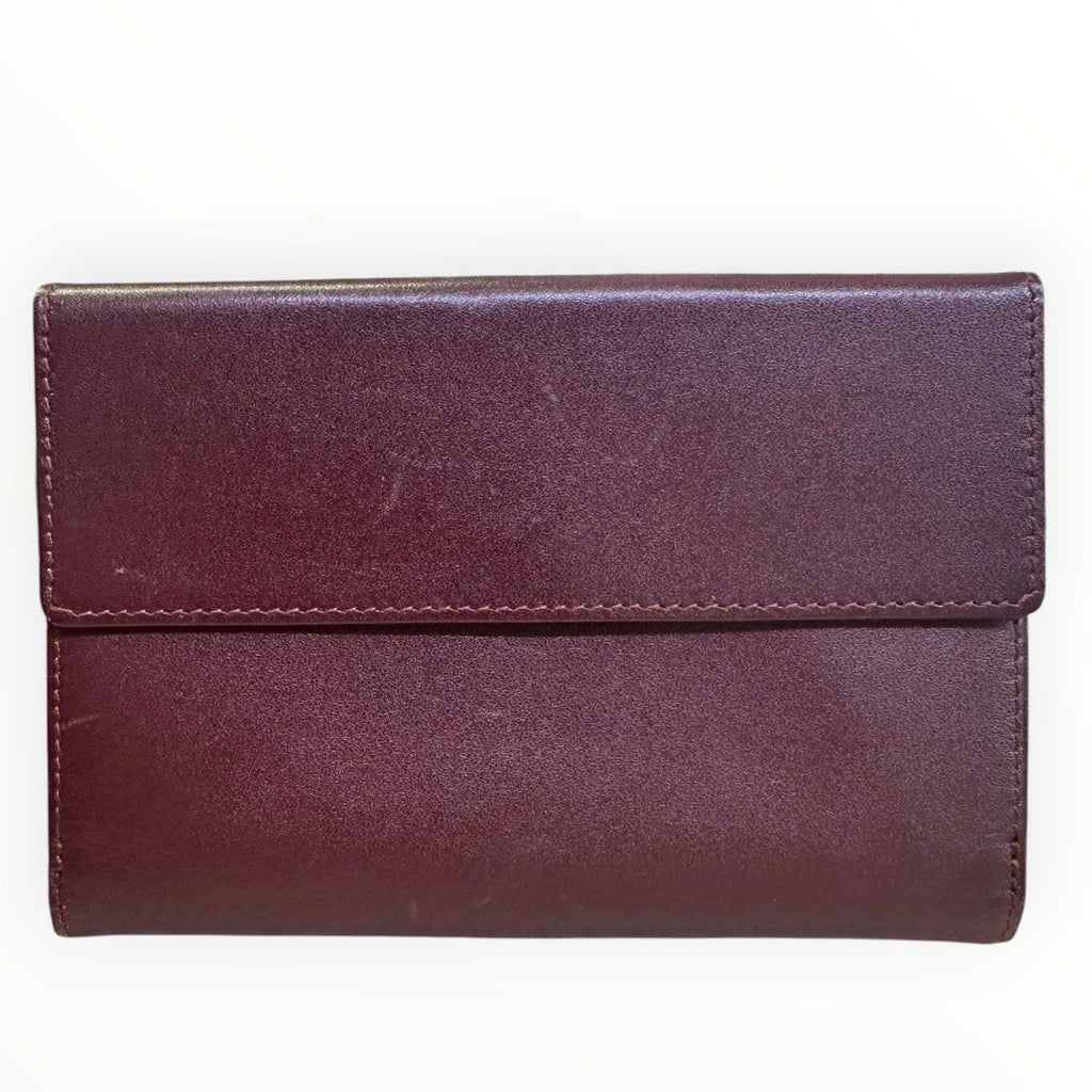 Cartier must de Cartier Burgundy Leather Wallet