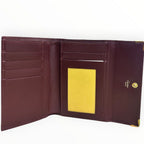 Cartier must de Cartier Burgundy Leather Wallet