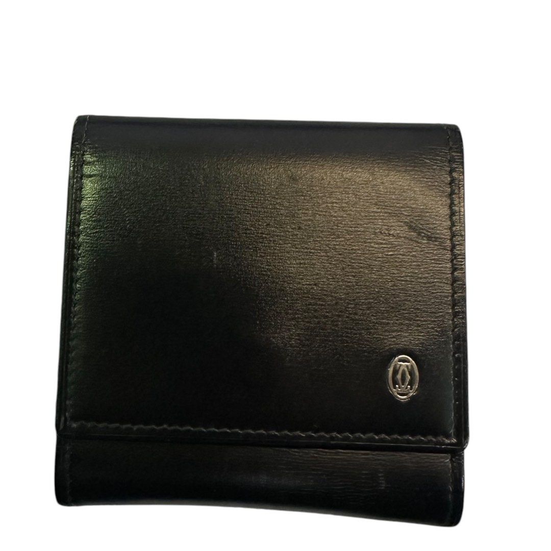 Cartier Must de Cartier Leather Bi-Fold Wallet – Black