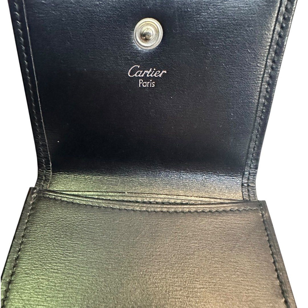 Cartier Must de Cartier Leather Bi-Fold Wallet – Black