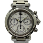 Cartier Pasha C 2412 36mm Automatic Chronograph White Dial Watch