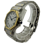 Cartier Santos Octagon Automatic 30mm Roman White Dial Watch