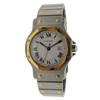 Cartier Santos Octagon Automatic 30mm Roman White Dial Watch