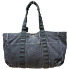 Porter Yoshida & Co Black Washed Denim Tote Bag Medium