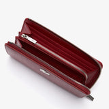 Lacoste, NF3580KL Women's Chantaco Zippered Matte Piqué Leather Wallet