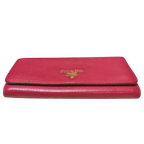 Prada Vitello Grain BiColor Continental Long Wallet
