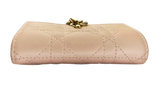Dior My Dior Glycine Wallet Powder Pink Cannage Lambskin With D I O R Charms