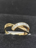 18K YG Diamond ring